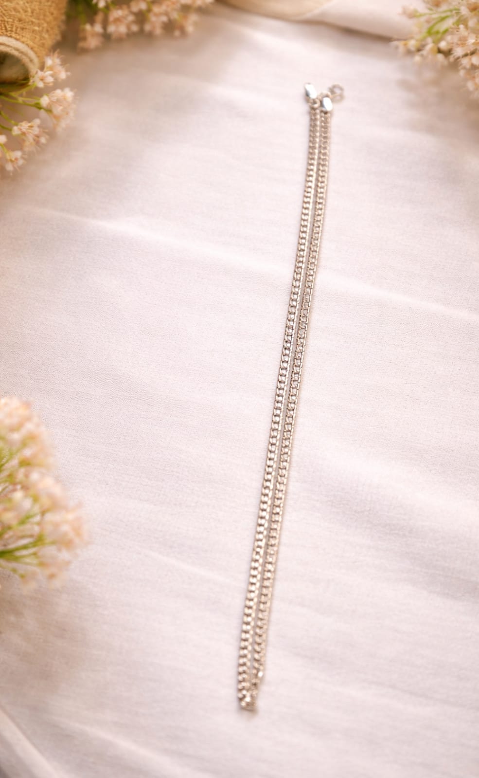 Minimalist Dual-Strand Curb Link 925 Sterling Silver Chain | SSARONG Chain-001