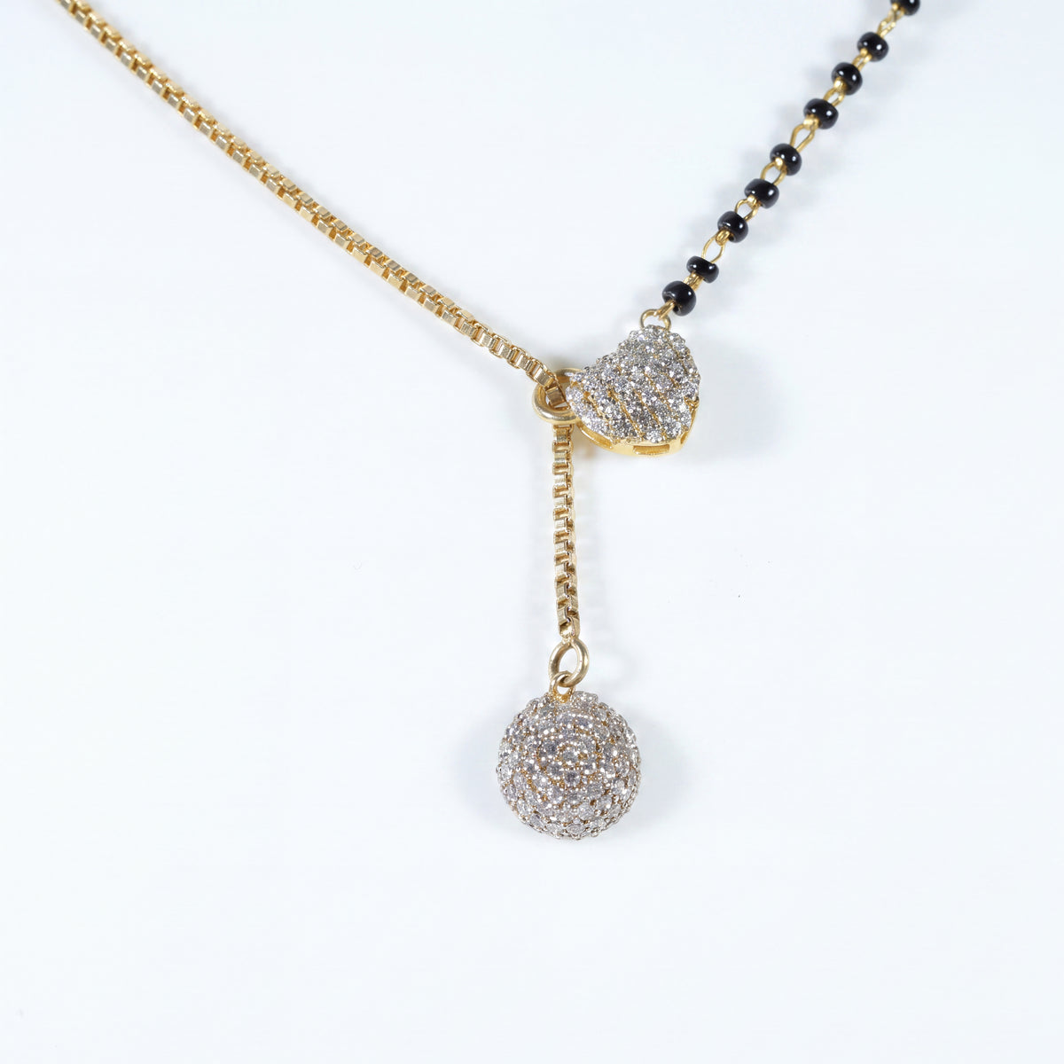 Eternal Heart 925 Sterling Silver Modern Minimal Mangalsutra | Ssarong | MM-005