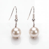 Classic Pearl Drop 925 Sterling Silver Earrings | SSARONG ER-009