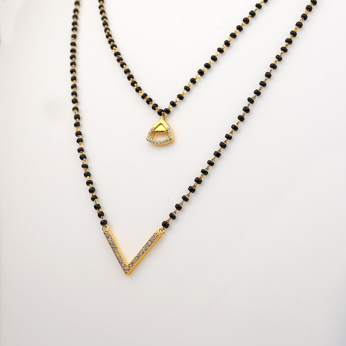 Silver Dual Grace 925 Sterling Silver Mangalsutra | SSARONG TM-008