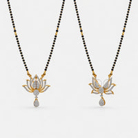 Divine Lotus 925 Silver Traditional Mangalsutra | Ssarong | TM-004