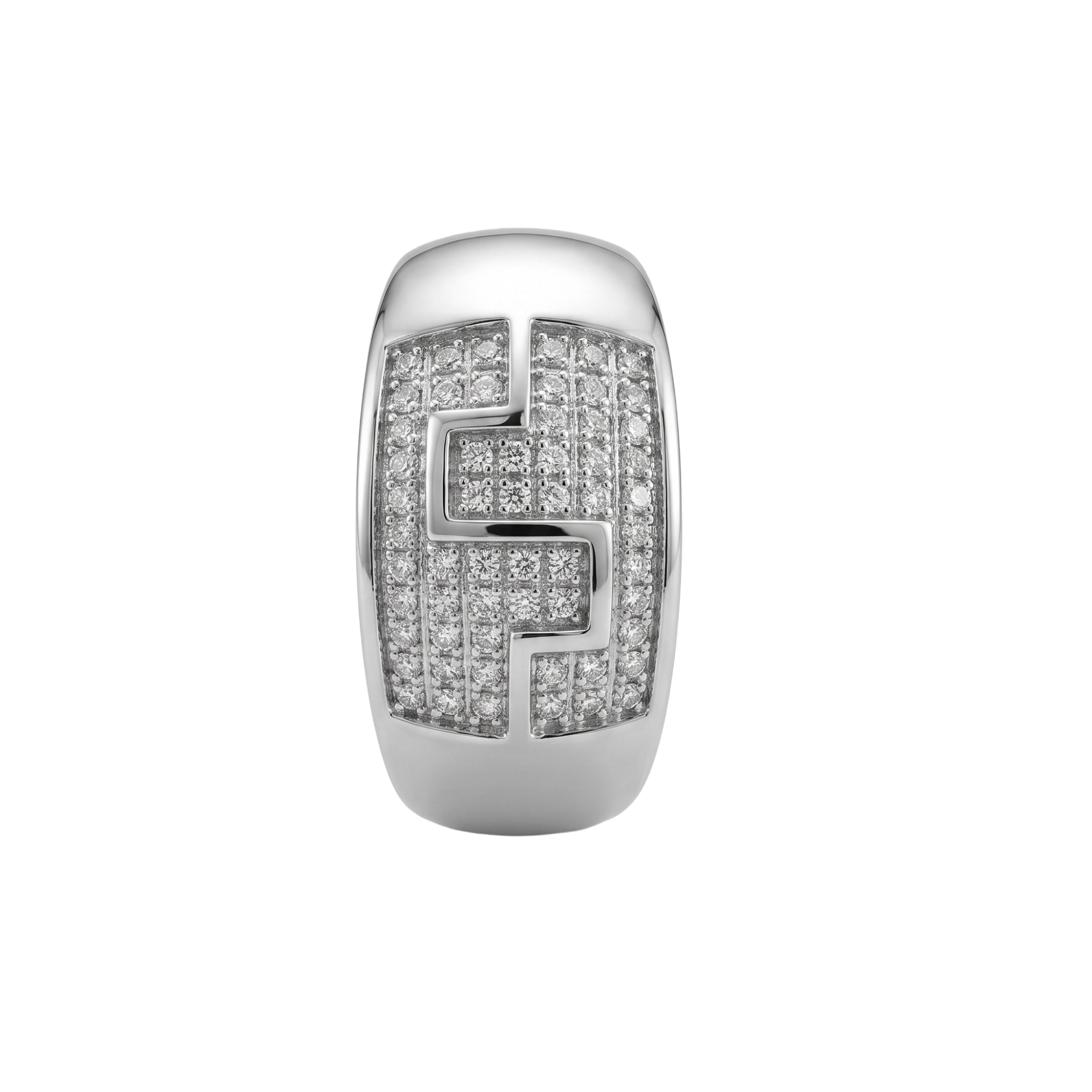 Greek Legacy 925 Sterling Silver Geometric Statement Band | Ssarong | R-019