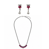 Ruby Arc 925 Sterling Silver Mangalsutra Set | SSARONG MS-002