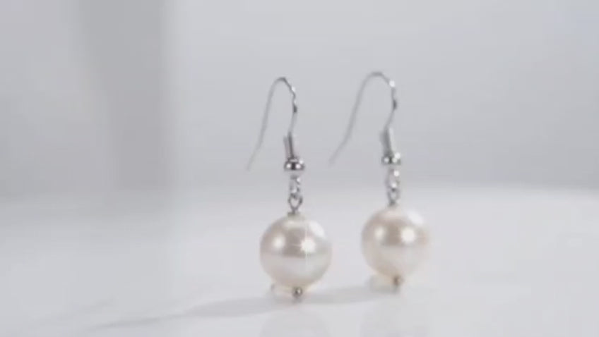 Classic Pearl Drop 925 Sterling Silver Earrings | SSARONG ER-009